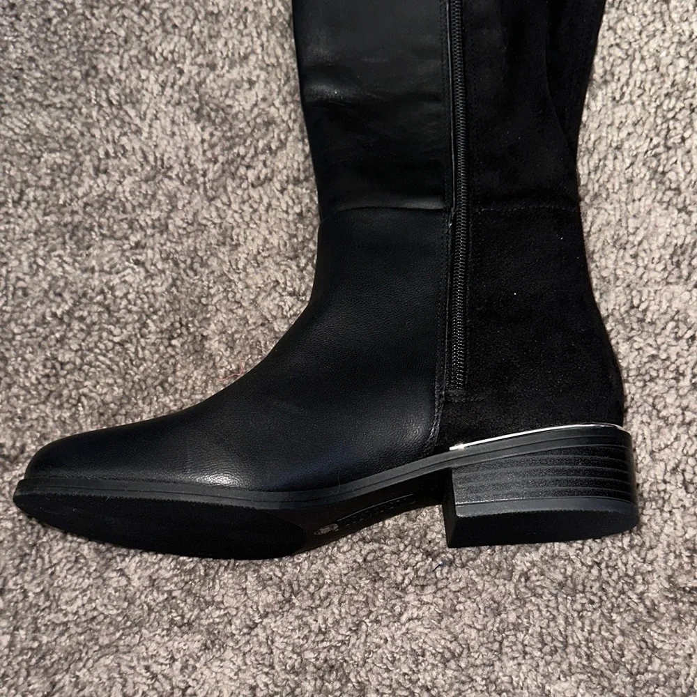 Alfani Step Flex Black Over the Knee Boots